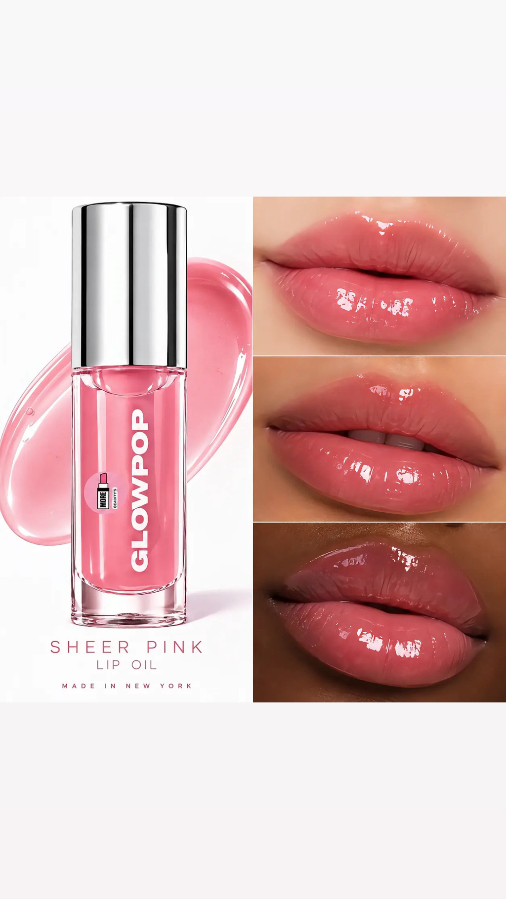GLOWPOP Sheer Pink Lip Oil