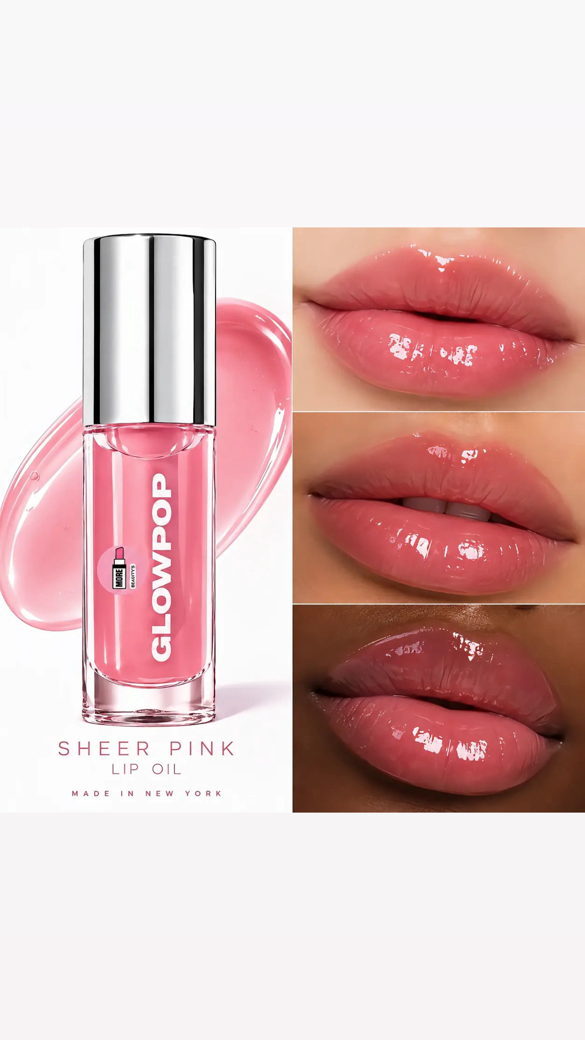 GLOWPOP Sheer Pink Lip Oil