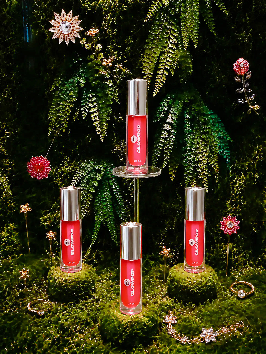 GlowPop Lip Oil – Sheer Red 0.16 oz